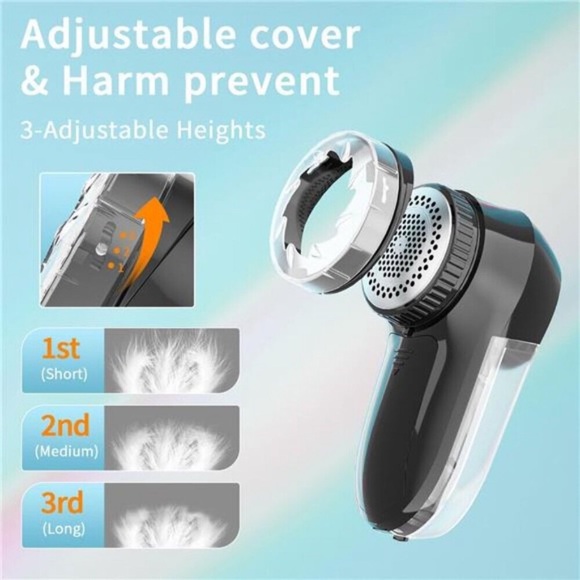 Fabric Lint Shaver-Fuzz Remover,AC120V Electric Sweater Shaver(Battery Operated) - Picture 3 of 7